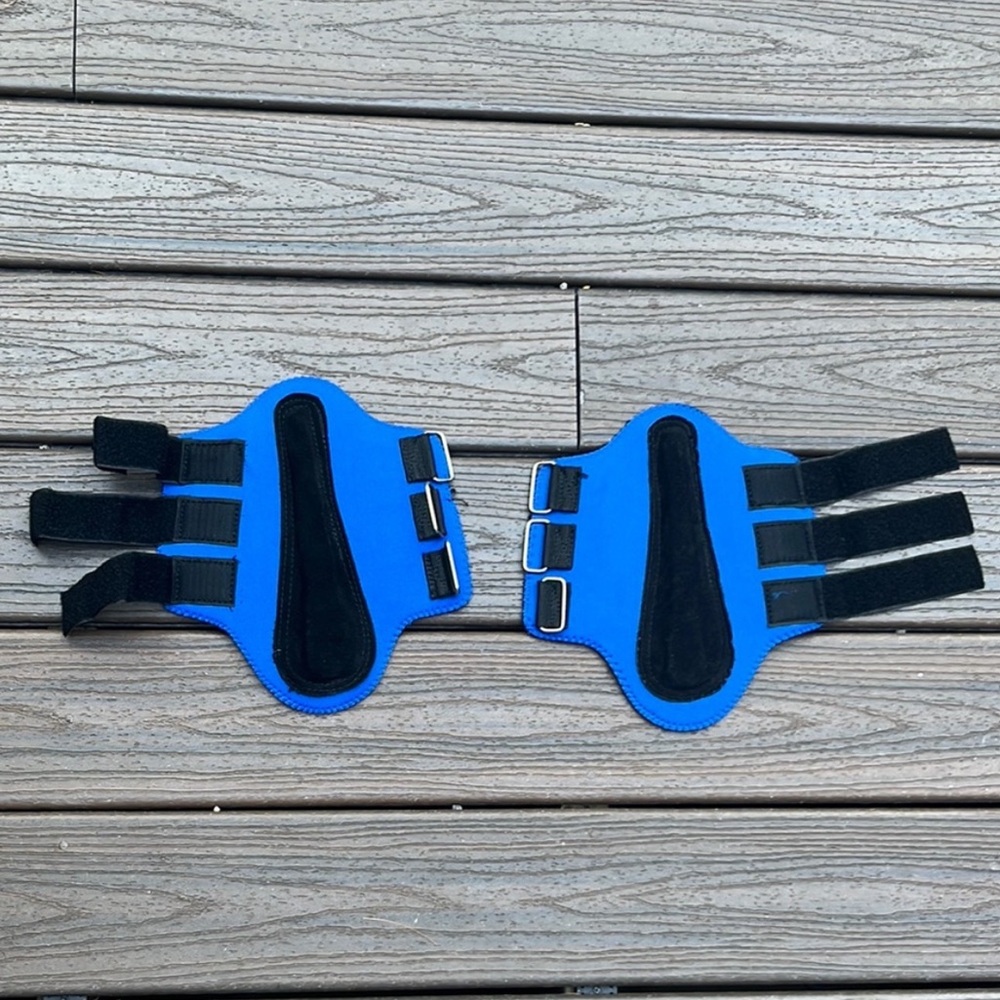 Blue and Black Horse Front Boots